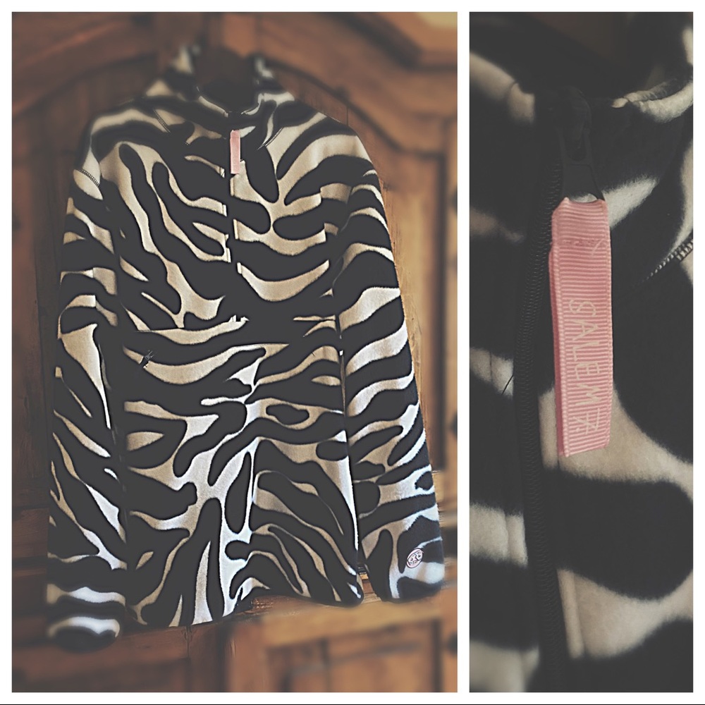 HP🌵Zebra Tech Fleece Half Zip 27” across 32”L - Picture 5 of 16